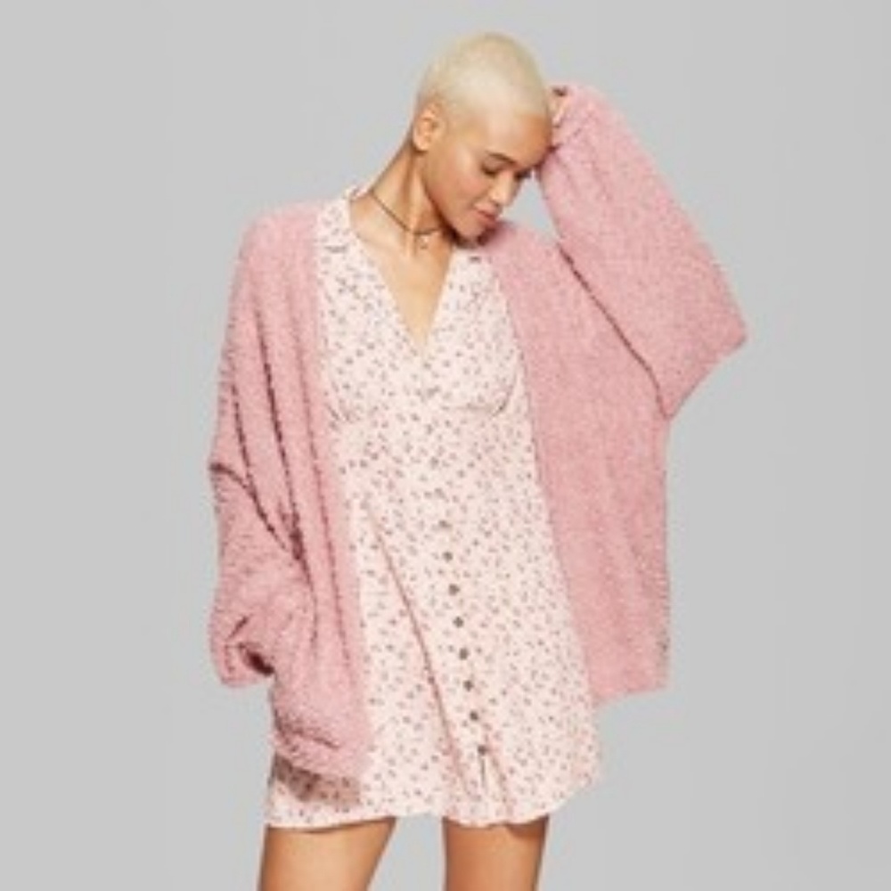 NWT Wild Fable Mauve Chenille Cardigan
